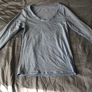 Soft blue long sleeve t-shirt